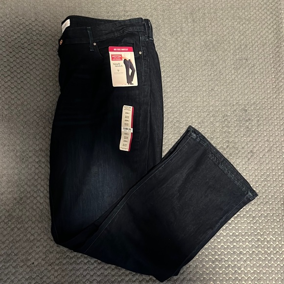 Signature by Levi Strauss Denim - New Womens Mid-Rise Bootcut Jeans Size 22